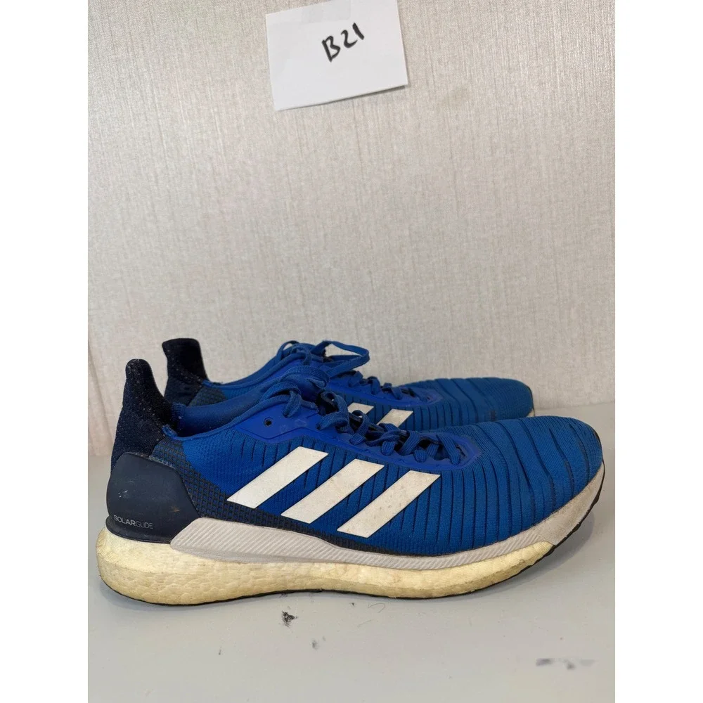 Adidas Men's Continental Boost Solar Glide, Blue and White, Size 9